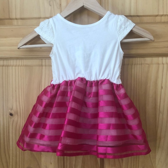 Children’s Place eyelet & mesh dress 18-24 mo. - Picture 4 of 7